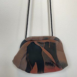 Vintage Abstract Design Silk Purse